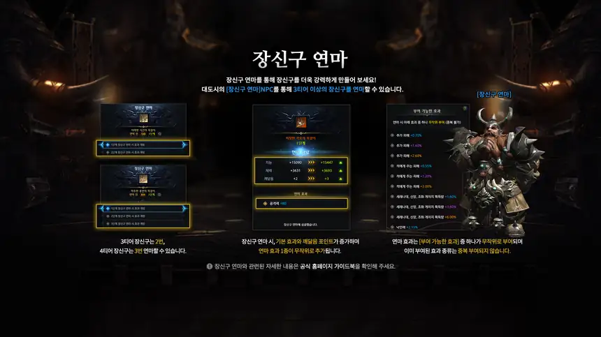 장신구 연마 안내