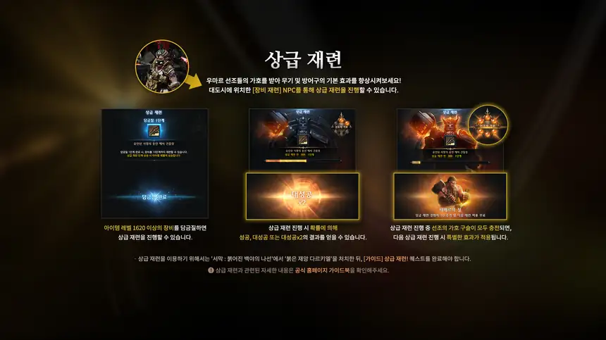 상급 재련 안내 이미지